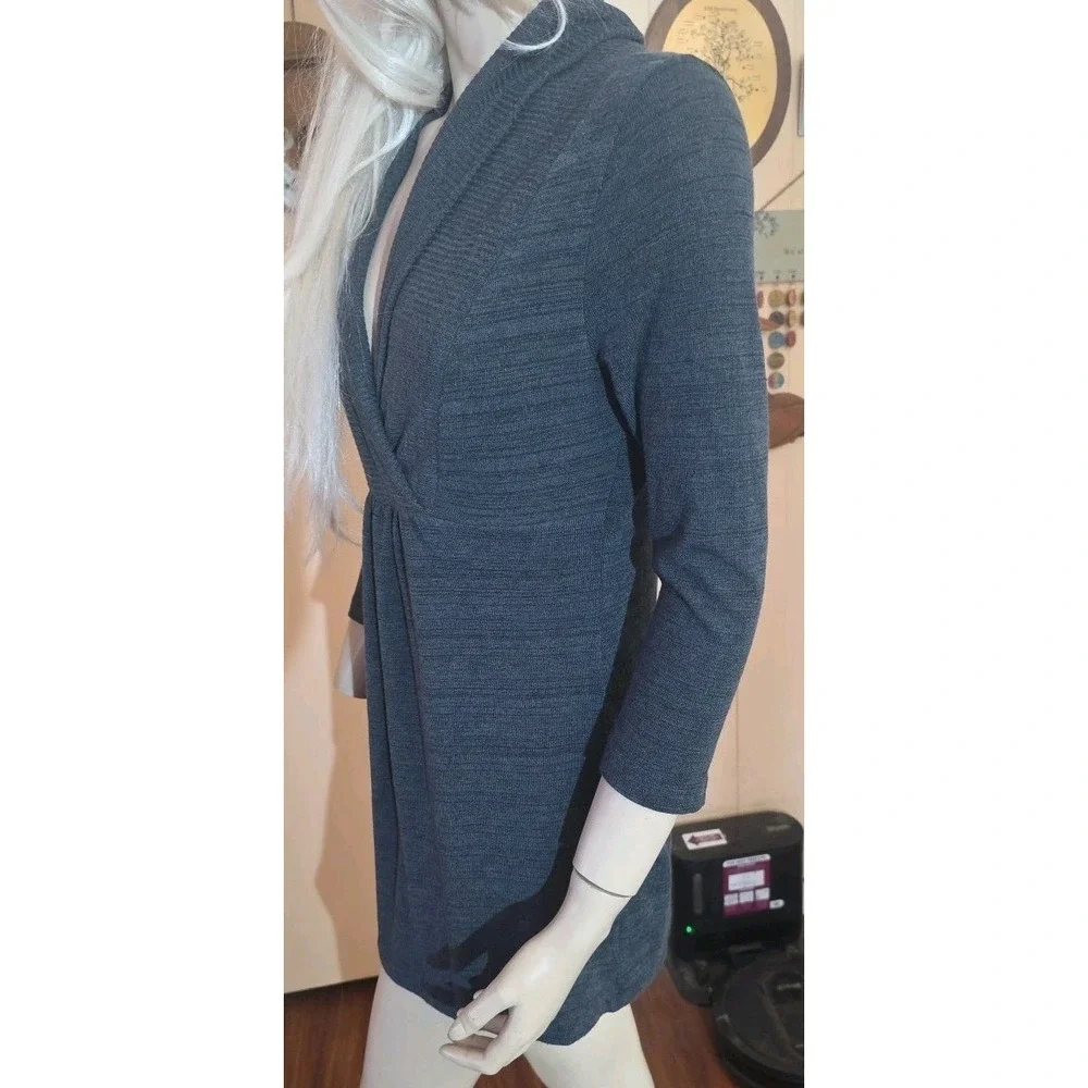 Threads VTG Y2K 90s Womens Baby Doll V Neck Top‎ M Gray Whimsigoth Coquette